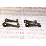 Jeu de 4 petites manivelles nickelées