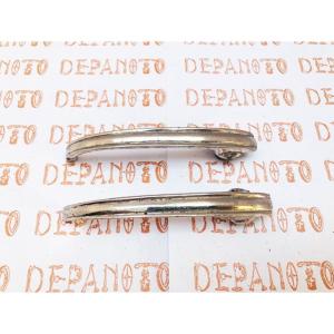 Jeu de 2 contre-poignées nickelées