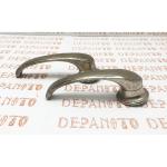 Jeu de 2 contre-poignées nickelées 