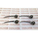 Jeu de 4 contre-poignées chromées