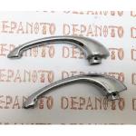 Jeu de 2 contre-poignées chromées