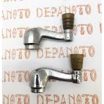 Jeu de 2 petites manivelles chromées