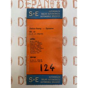 Jeu de 2 charbons de dynamo DELCO-REMY RX-61