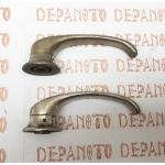 Jeu de 2 contre-poignées nickelées 