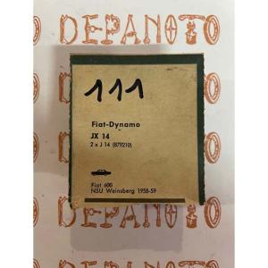 Jeu de 2 charbons de dynamo FIAT JX 14