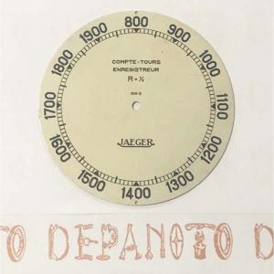Face de compte tours JAEGER 