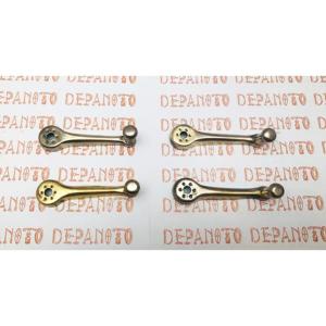 Jeu de 4 manivelles laiton embouti