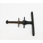 Poignée laiton forme biscuit