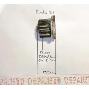 Pignon de démarreur BENDIX 5-8