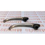 Jeu de 2 contre-poignées nickelées