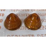 Cabochons de feu KINBY en verre la paire