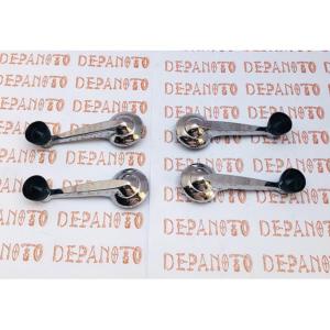 Jeu de 4 manivelles chromées