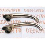 Jeu de 2 contre-poignées nickelées