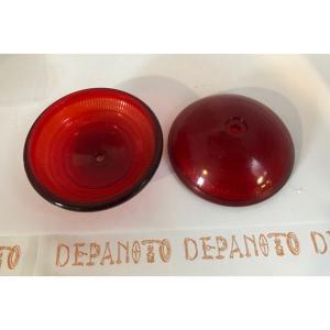 Cabochons de feu arrière diamètre 104 mm en verre