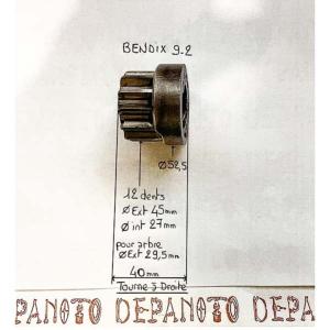 Pignon de démarreur BENDIX 9-2