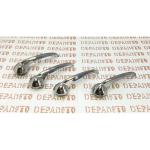 Jeu de 4 contre-poignées chromées