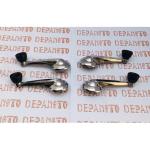 Jeu de 4 manivelles chromées