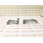 Jeu de 2 manivelles et 2 contre-poignées chromées