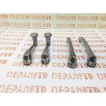 Jeu de 2 manivelles et 2 contre-poignées chromées