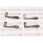 Jeu de 4 petites manivelles nickelées