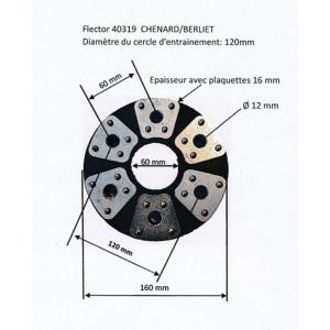 Flector de transmission CHENARD BERLIET DONNET DELAHAYE Type 109