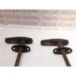 Paire de poignées laiton embouti 