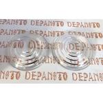 Paire de cabochons en verre transparent  FORD T pour lampes à huile