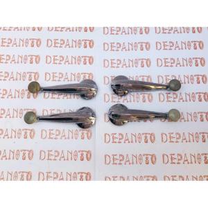 Jeu de 4 manivelles chromées