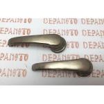 Jeu de 2 contre-poignées nickelées 