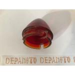 Cabochon rouge en verre