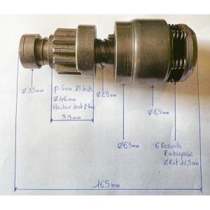 LANCEUR DE DEMARREUR  BENDIX 