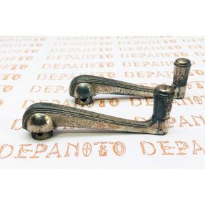 Jeu de 2 manivelles lève glaces nickelées