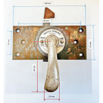 Paire de serrures avec poignées BREVET GANGLOFF